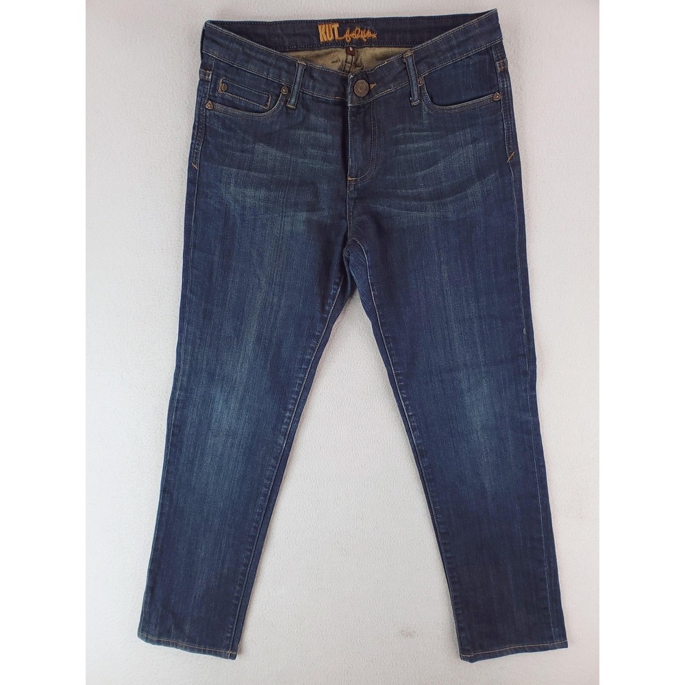 Kut from the Kloth Jeans Womens 6 Blue Skinny Stretch Denim Mid Rise KP488MA5
